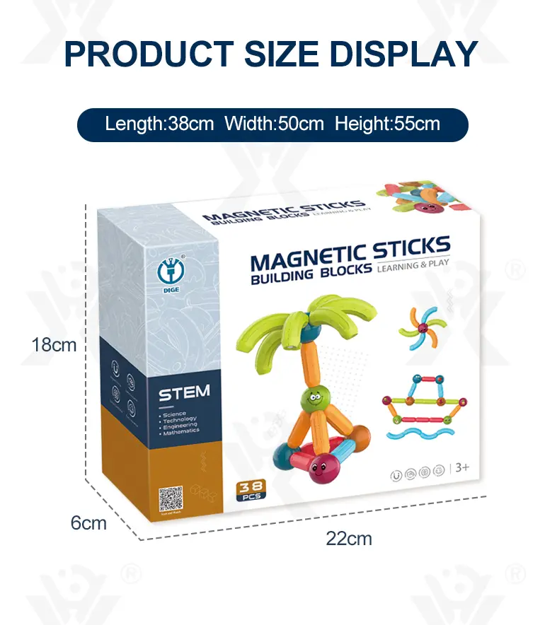 Magnetic Sticks and Balls Building Set (TB-2193251) — illustrated product details, panel 8
