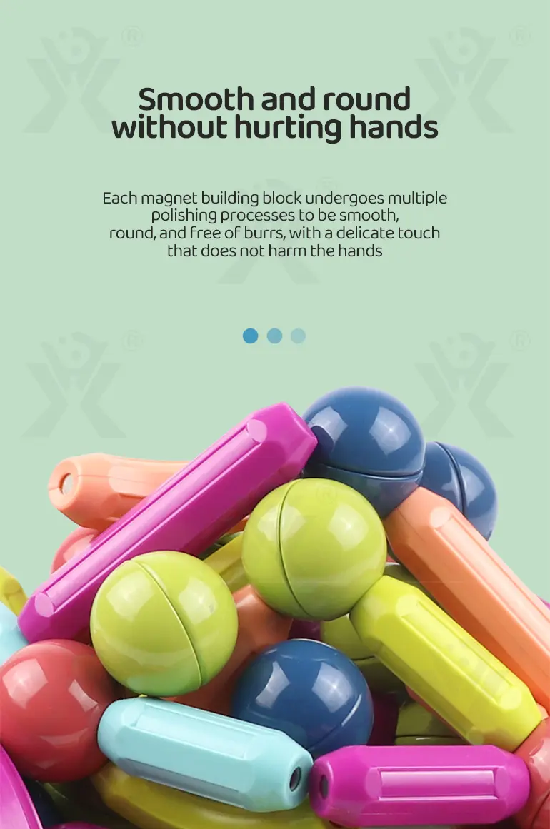 Magnetic Bar Toy with Balls (TB-4136886) — illustrated product details, panel 5