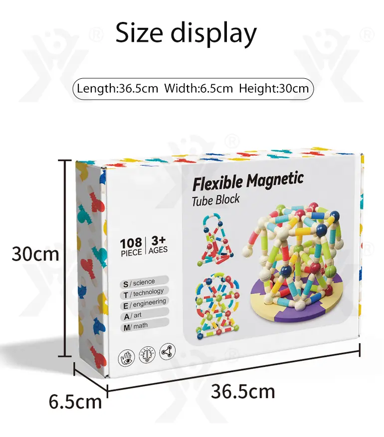 Retractable Magnetic Stick Building Toy Set (TB-5049514) — illustrated product details, panel 8