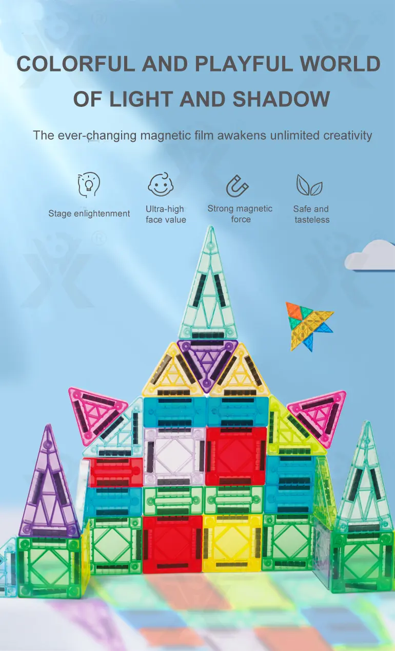 Mini Magnetic Tiles Toys Set (TB-5049516) — illustrated product details, panel 1