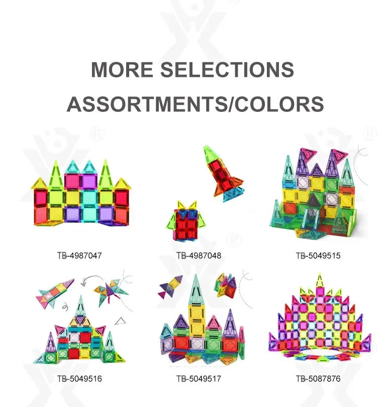 Mini Magnetic Tiles Toys Set (TB-5049516) — illustrated product details, panel 6