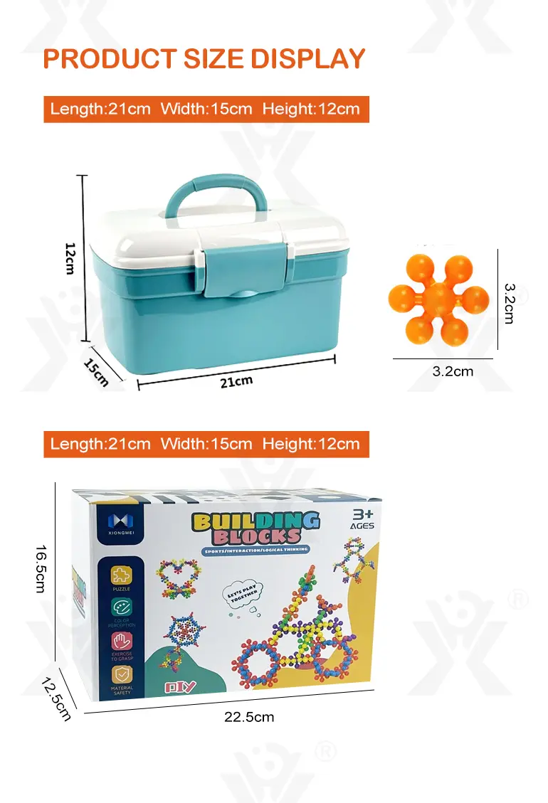 مكعبات بناء ثلاثية الأبعاد بتصميم ندفة الثلج وزهرة البرقوق (TB-4003148) — تفاصيل المنتج الموضحة، اللوحة 9