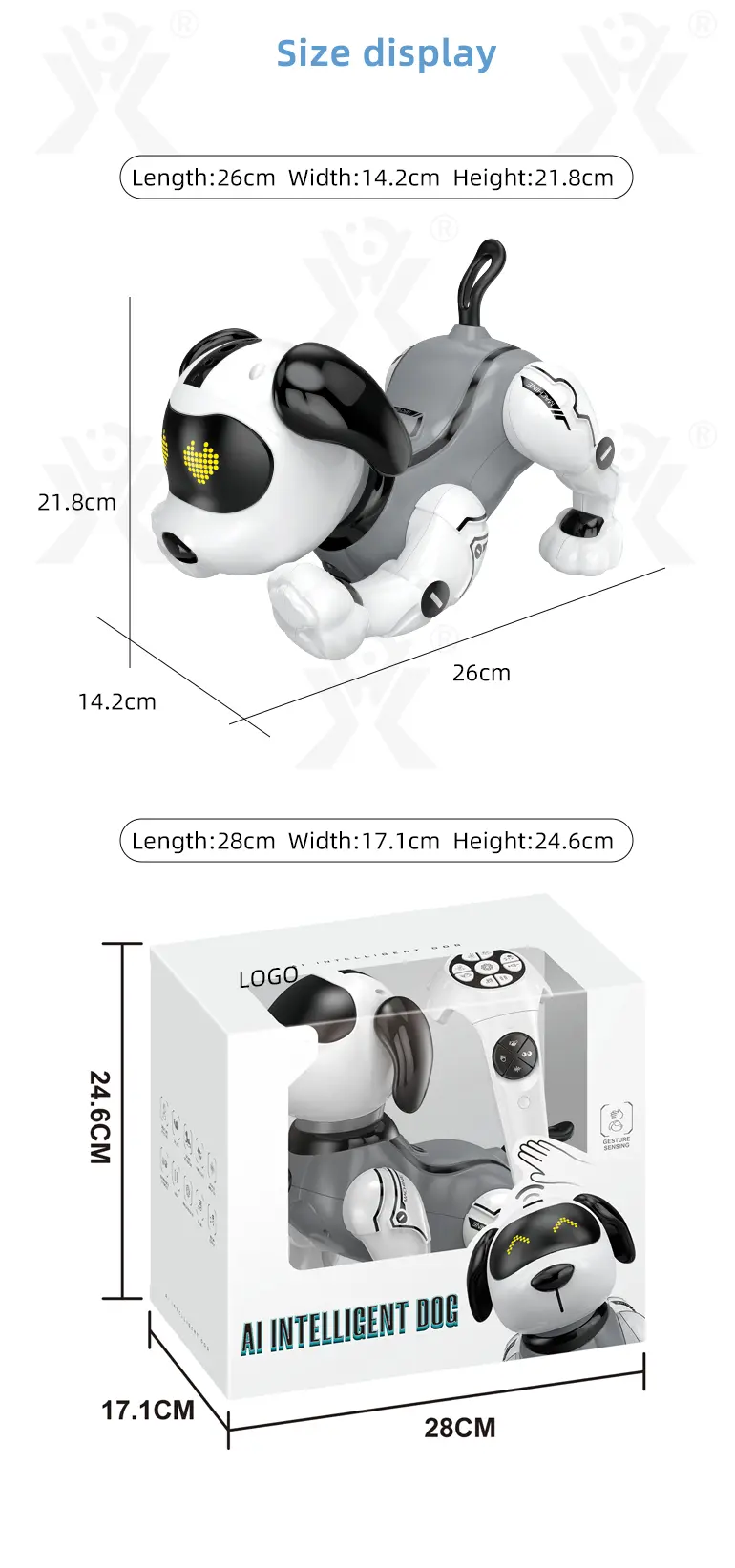 RC Smart Dog Toy For Kids (TB-5025429) — illustrated product details, panel 12