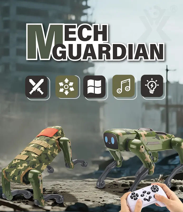 Robot Dog Soldier Toys, AI Interaction (TB-5080833) — illustrated product details, panel 1