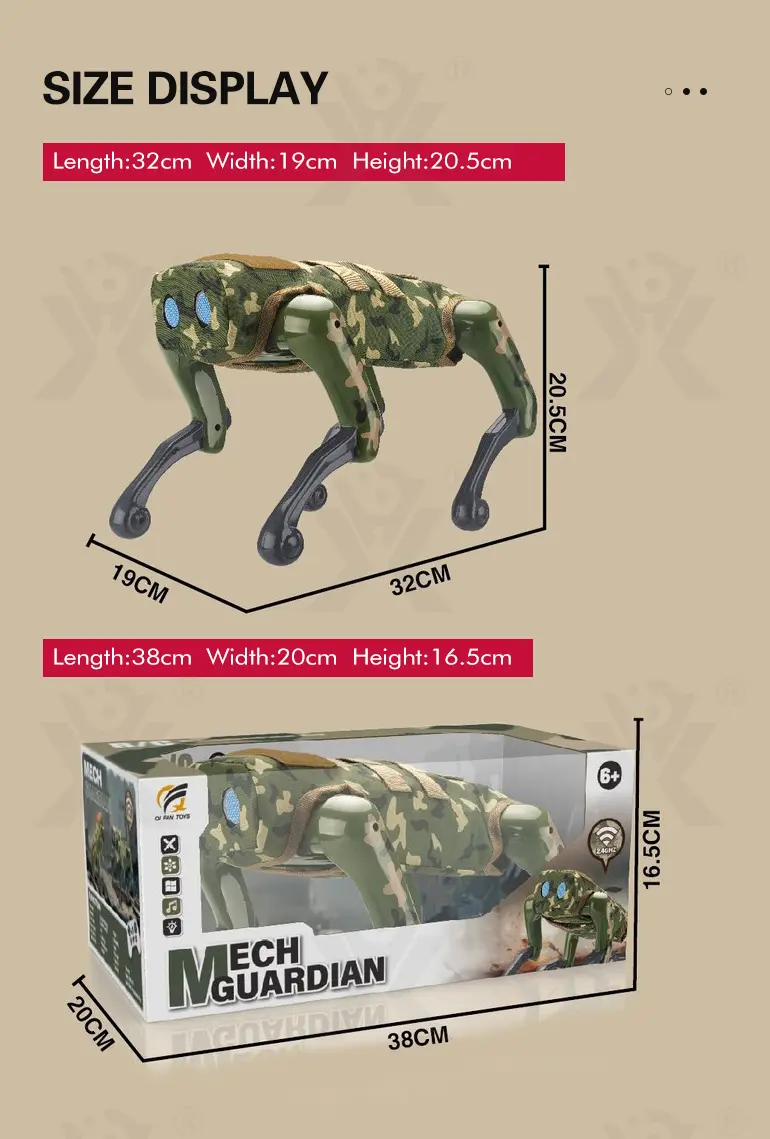 Robot Dog Soldier Toys, AI Interaction (TB-5080833) — illustrated product details, panel 8