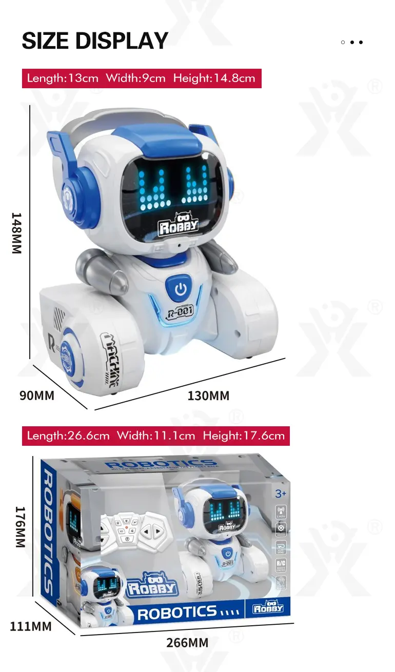 Cute Intelligent Robot at Factory Price (TB-4501534) — illustrated product details, panel 12