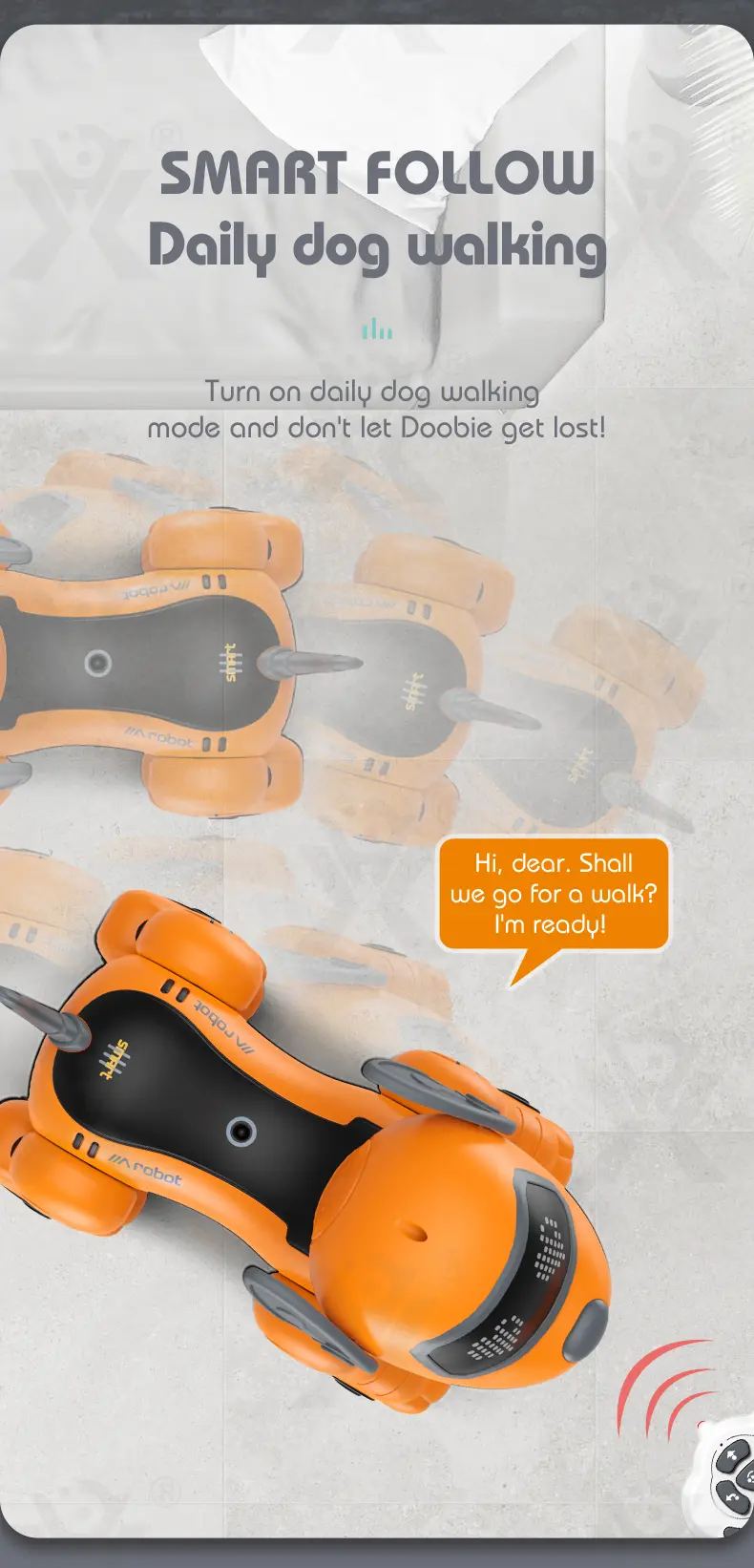 Voice-Controlled Robot Dog Toy with Smart Follow, RC (TB-4162529) — illustrated product details, panel 5