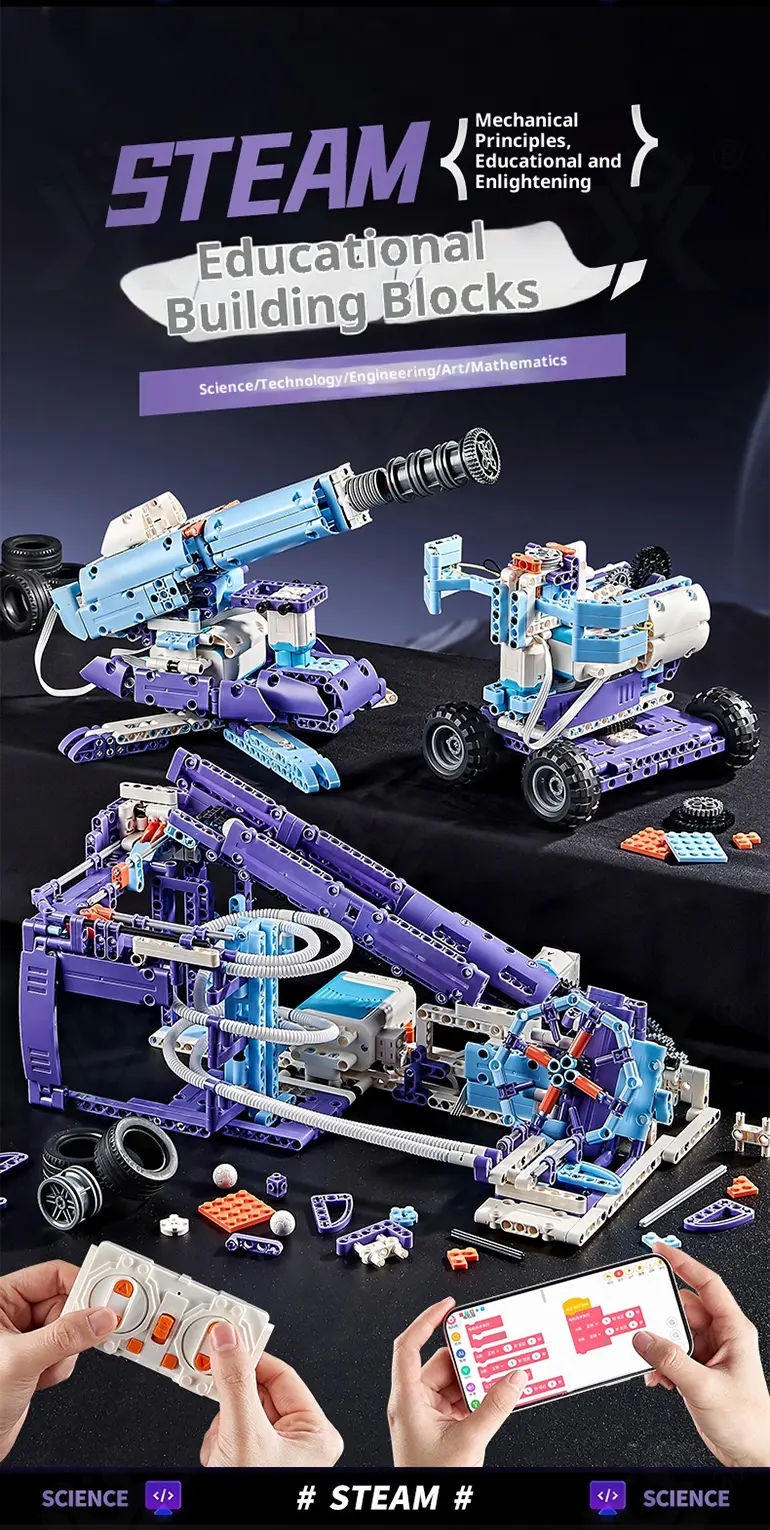 Electric STEM Programmable Building Kit Toy (TB-4924263) — illustrated product details, panel 1