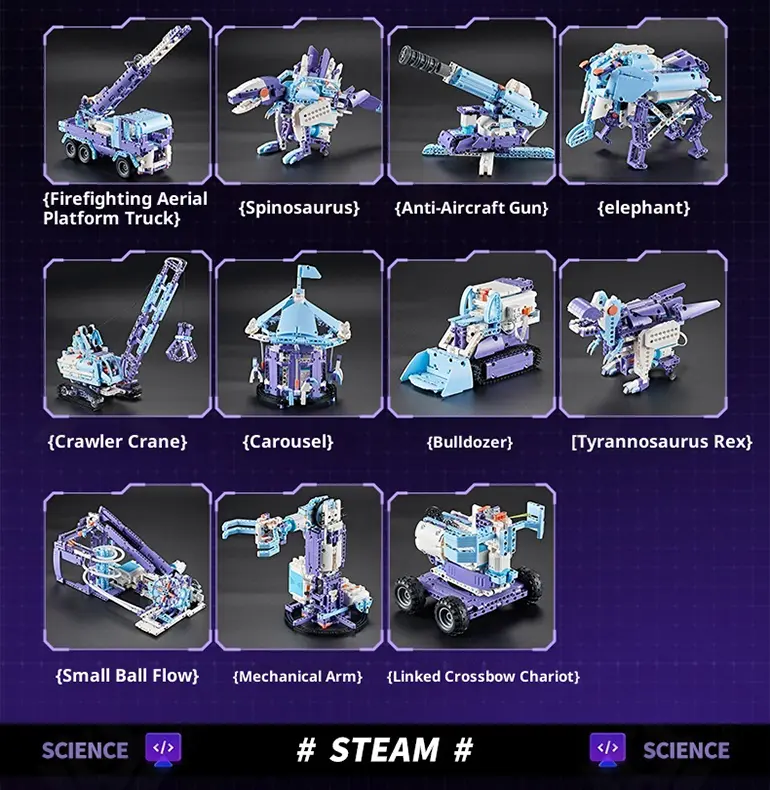 Electric STEM Programmable Building Kit Toy (TB-4924263) — illustrated product details, panel 7