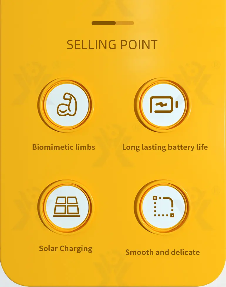 Solar-Powered Robotic Dog Toy, Electric Mechanical Pet Robot (TB-2188019) — illustrated product details, panel 2