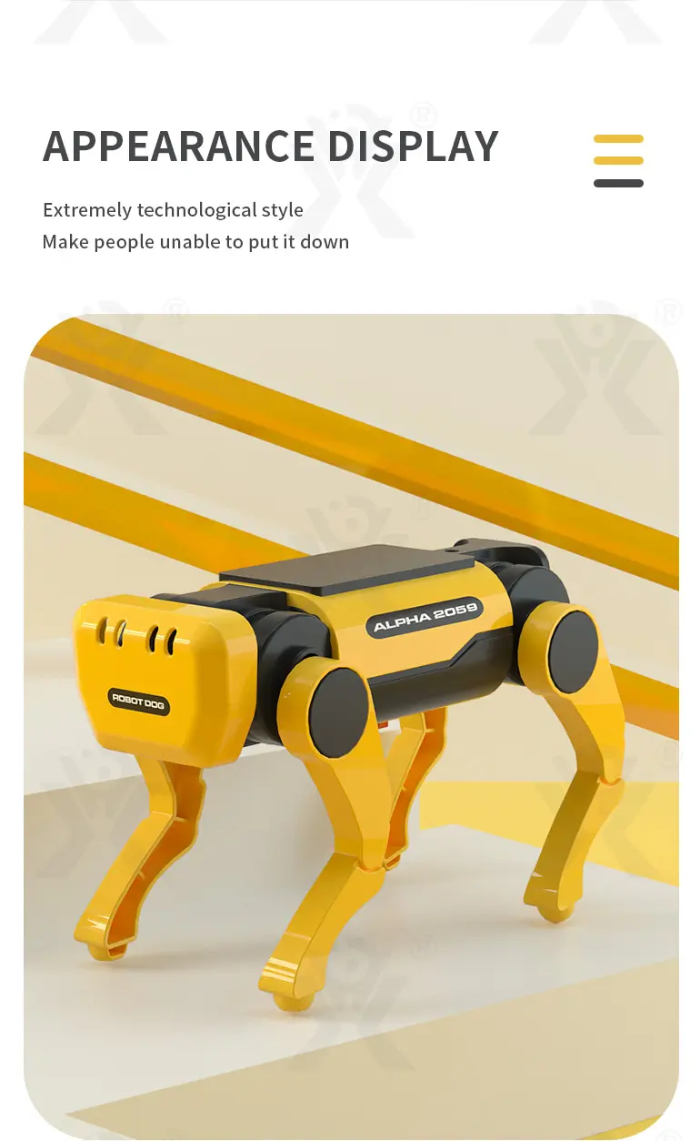 Solar-Powered Robotic Dog Toy, Electric Mechanical Pet Robot (TB-2188019) — illustrated product details, panel 7
