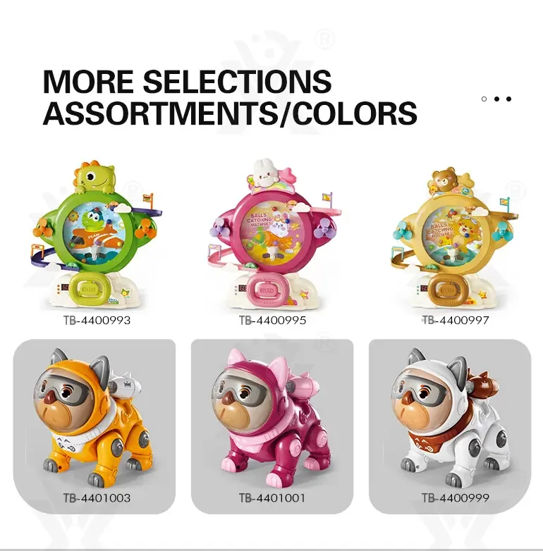 Cute Mechanical Dog Toy with Remote & Lights (TB-4400999) — illustrated product details, panel 8