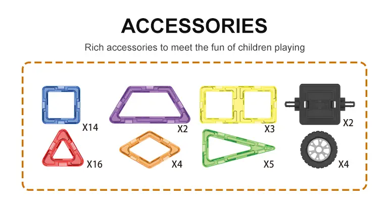 Magnetic Tile Building Blocks, 50 Pcs (TB-2242364) — illustrated product details, panel 4