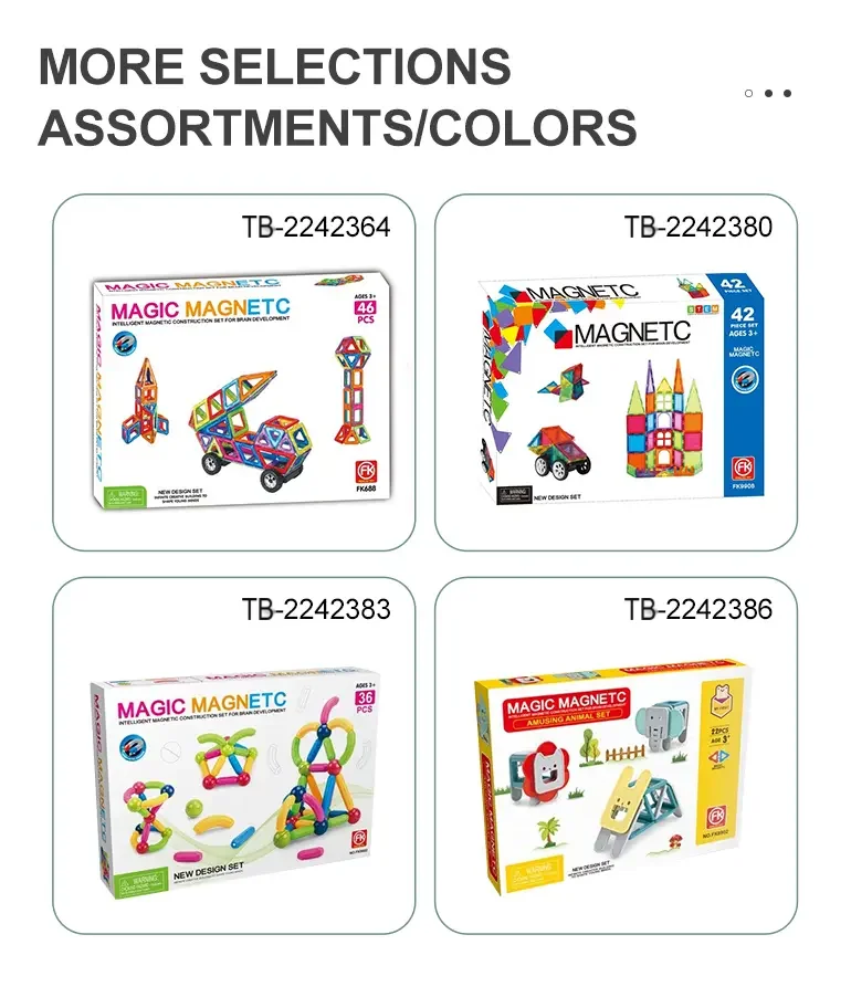 Magnetic Tile Building Blocks, 50 Pcs (TB-2242364) — illustrated product details, panel 5