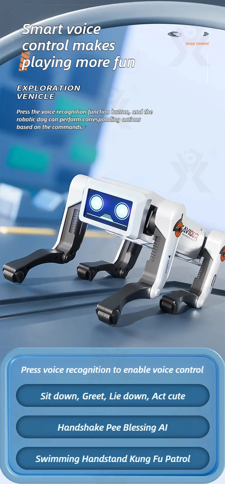 AI Intelligent Mechanical Robotic Dog Toy (TB-4974010) — illustrated product details, panel 4