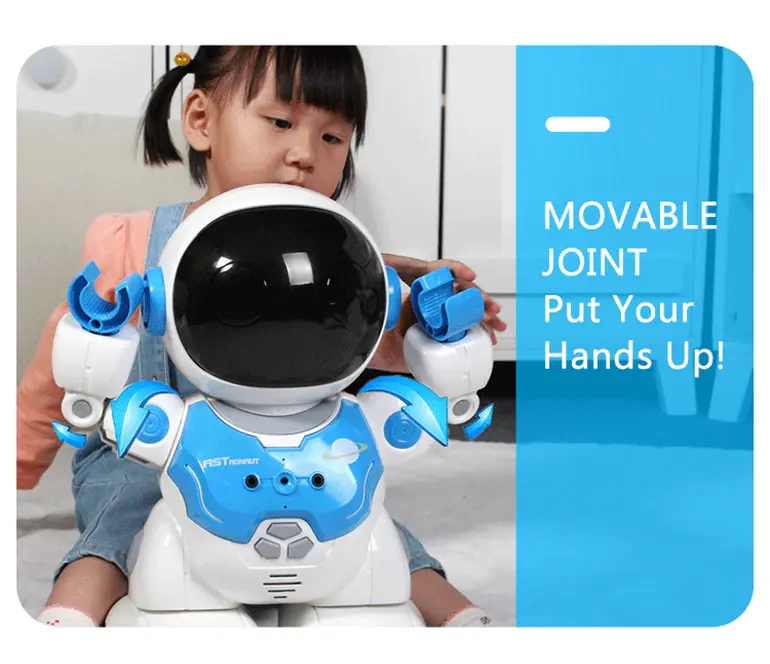 Astronaut RC Robot Toy with LED Lights & Dance (TB-2249644) — illustrated product details, panel 4