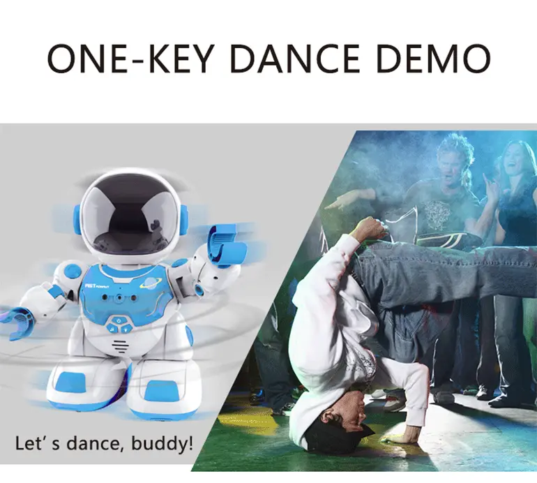 Astronaut RC Robot Toy with LED Lights & Dance (TB-2249644) — illustrated product details, panel 8