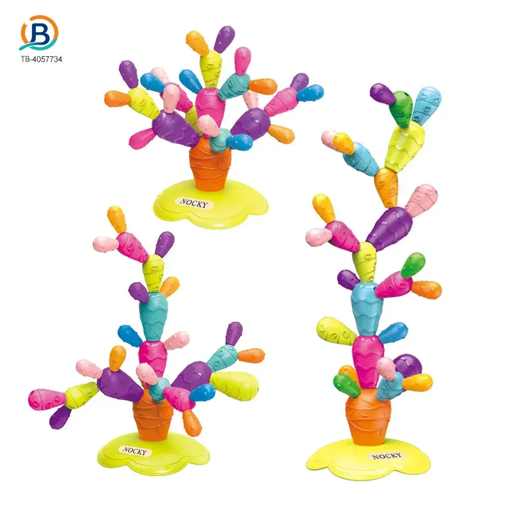 Montessori Cactus Toy, Stacking and Balancing Play (TB-4057734) — product photograph 4