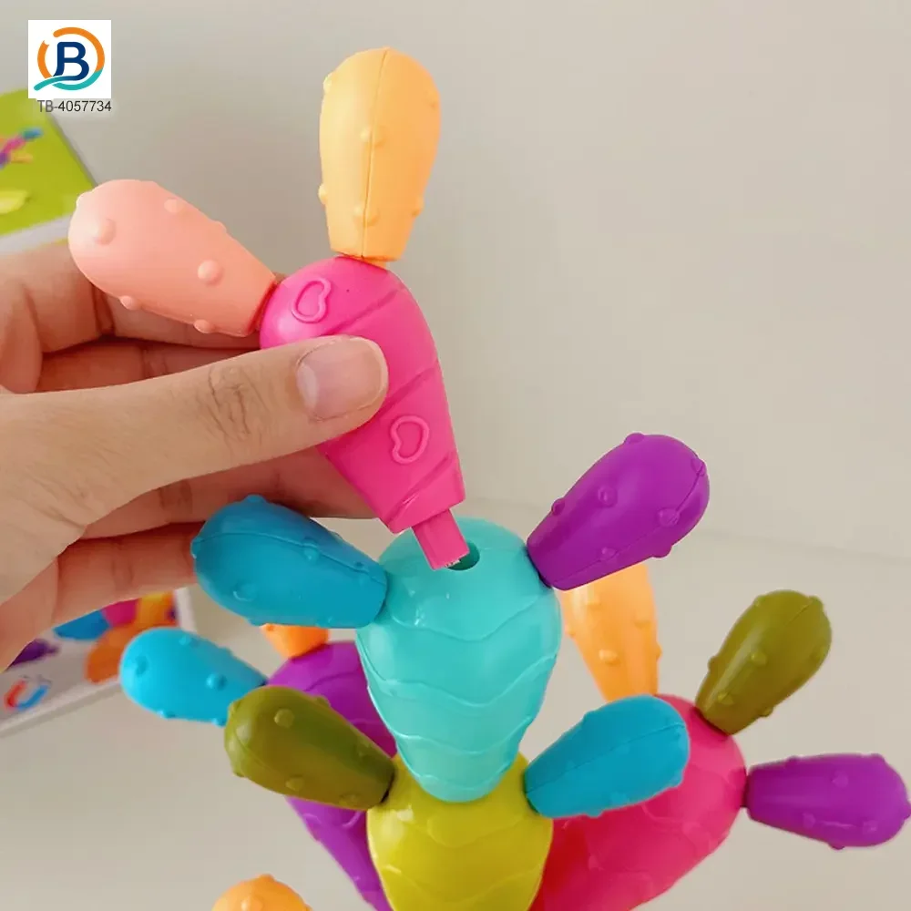 Montessori Cactus Toy, Stacking and Balancing Play (TB-4057734) — product photograph 5