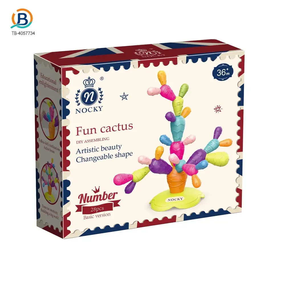 Montessori Cactus Toy, Stacking and Balancing Play (TB-4057734) — product photograph 6