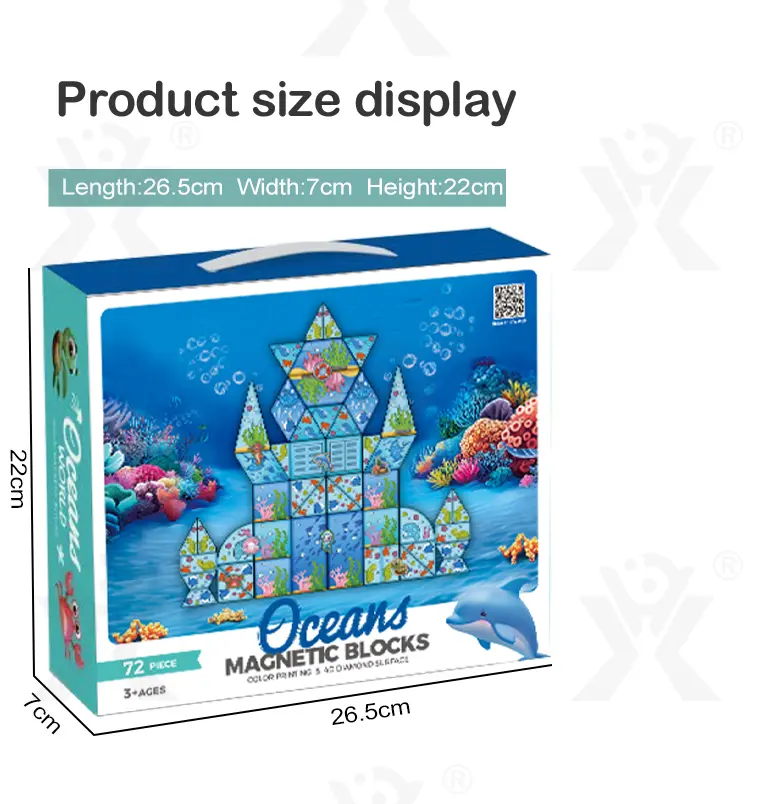Colorful Ocean Series Magnetic Tile Set (TB-4481008) — product photograph 3