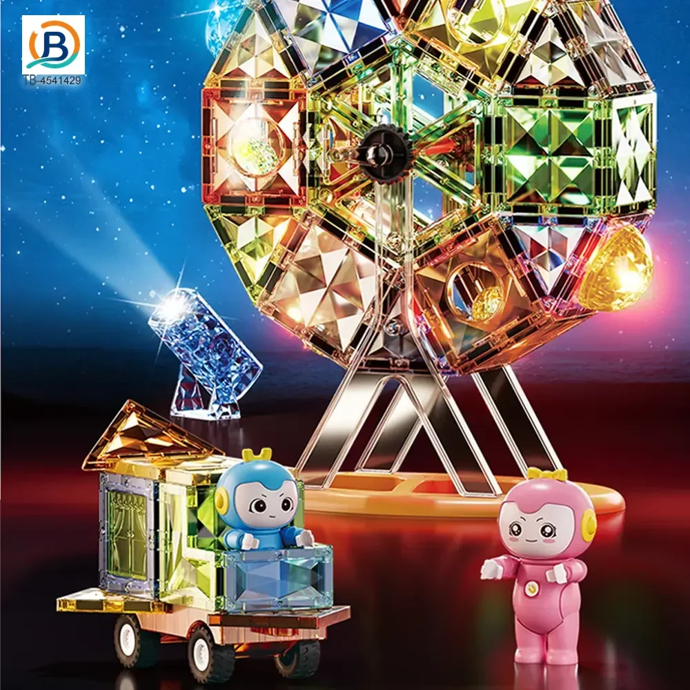 Jade-Style Magnetic Building Blocks, 87 Pieces, Lightweight (TB-4541429) — product photograph 4