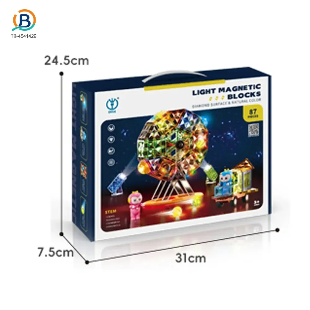 Jade-Style Magnetic Building Blocks, 87 Pieces, Lightweight (TB-4541429) — product photograph 5