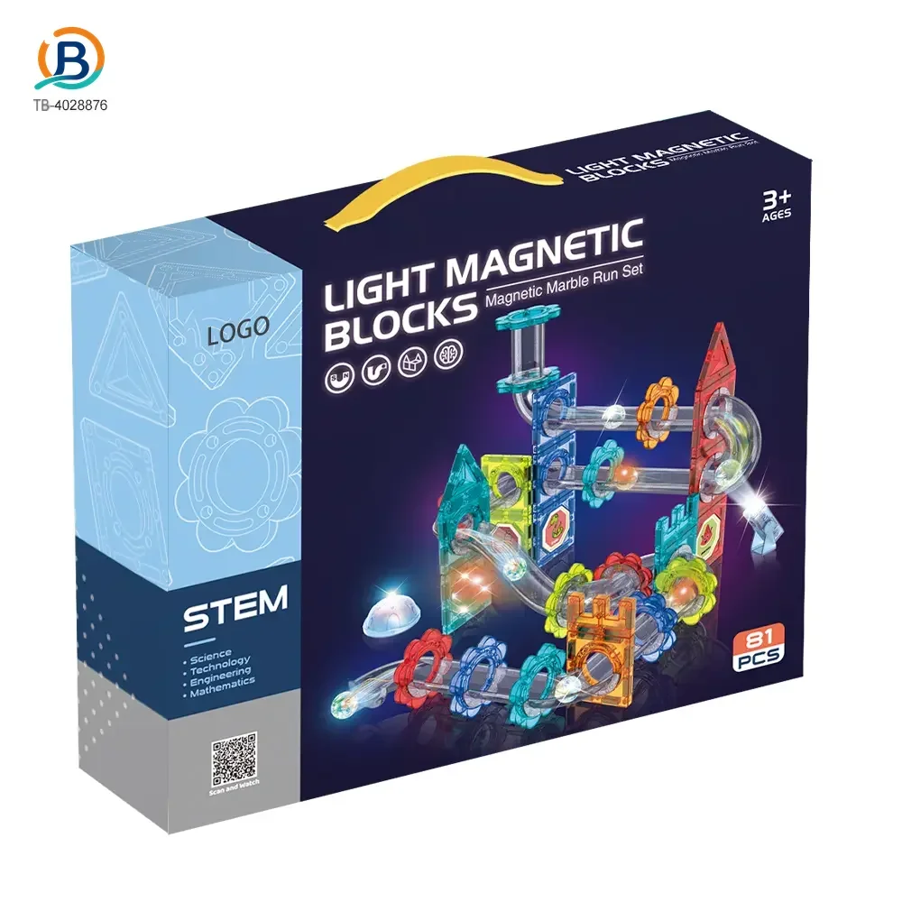 Magnetic Ball Track Brick Toy, STEM Marble Run Race Toy Manufacturer (TB-4028876) — product photograph 2