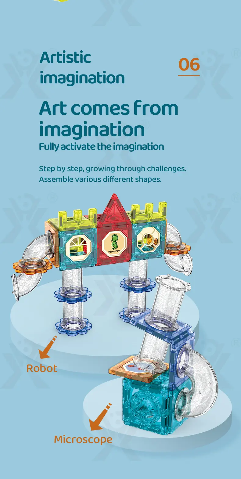 Magnetic Ball Track Brick Toy, STEM Marble Run Race Toy Manufacturer (TB-4028876) — illustrated product details, panel 3