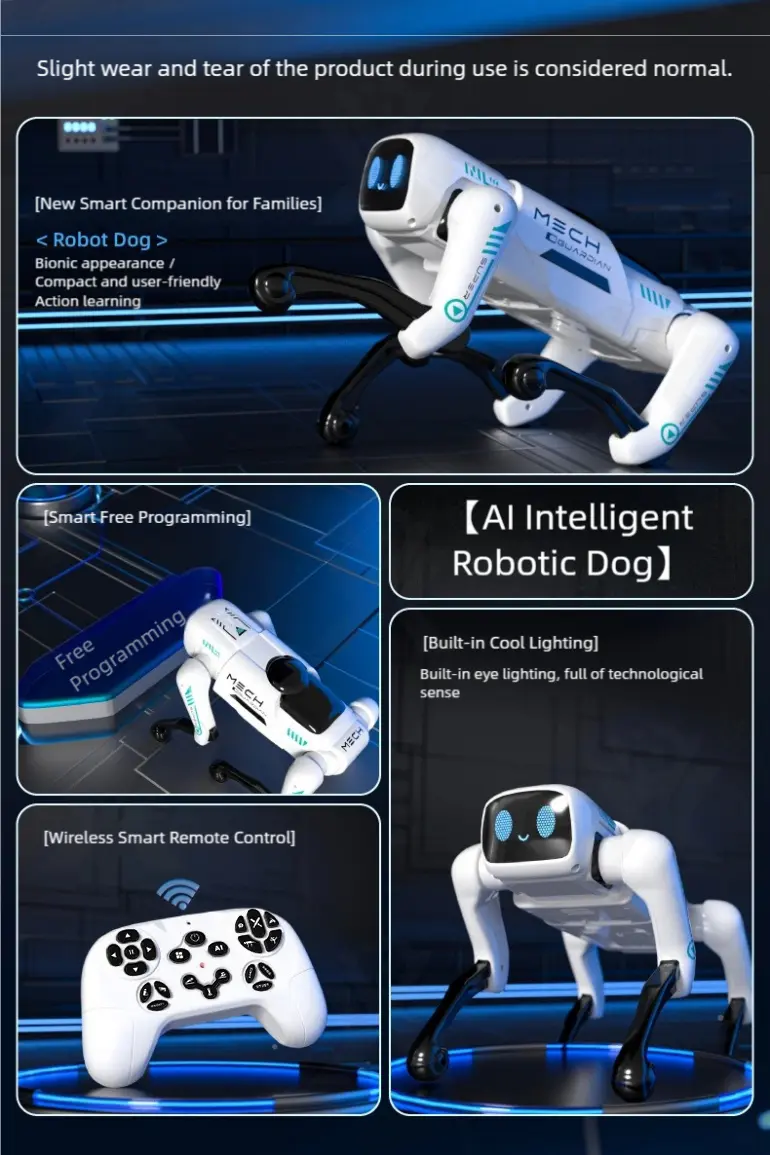 AI Robotic Pet Dog Toy (TB-4944881) — illustrated product details, panel 2
