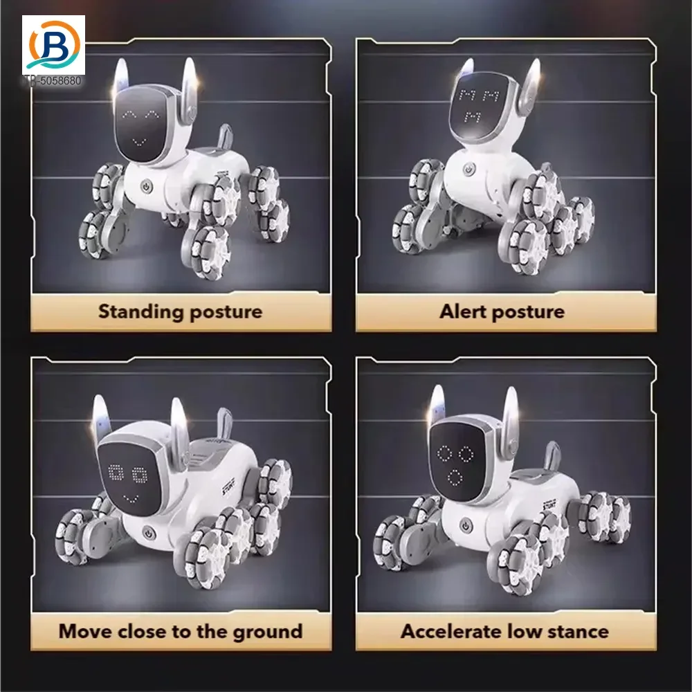 8-Wheeled Robot Dog with Voice & Stunt Features (TB-5058680) — product photograph 2