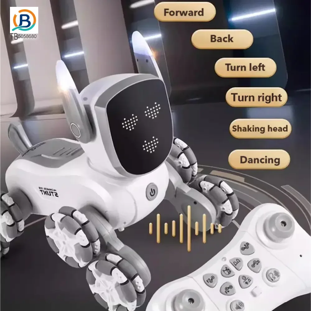 8-Wheeled Robot Dog with Voice & Stunt Features (TB-5058680) — product photograph 4