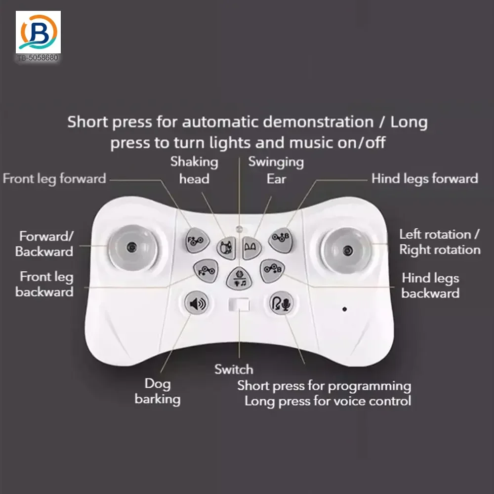 8-Wheeled Robot Dog with Voice & Stunt Features (TB-5058680) — product photograph 6
