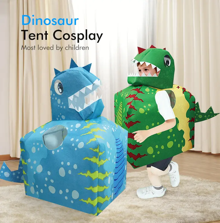 Dinosaur Tent Cosplay Toy, Cloth Art Target Throwing (TB-2331460) — illustrated product details, panel 1