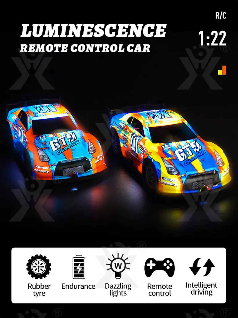 Luminous RC Car Toy, Racing RC Car (TB-4003093) — illustrated product details, panel 1