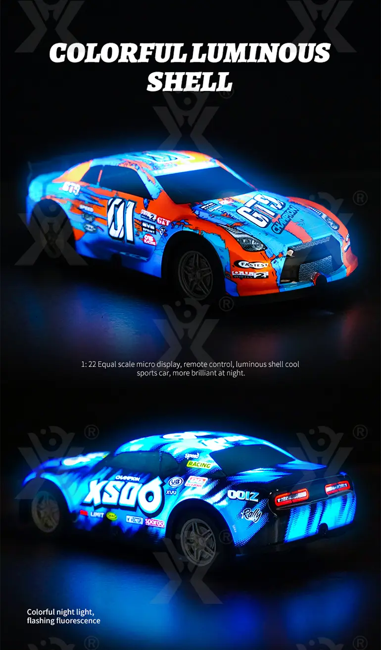 Luminous RC Car Toy, Racing RC Car (TB-4003093) — illustrated product details, panel 3