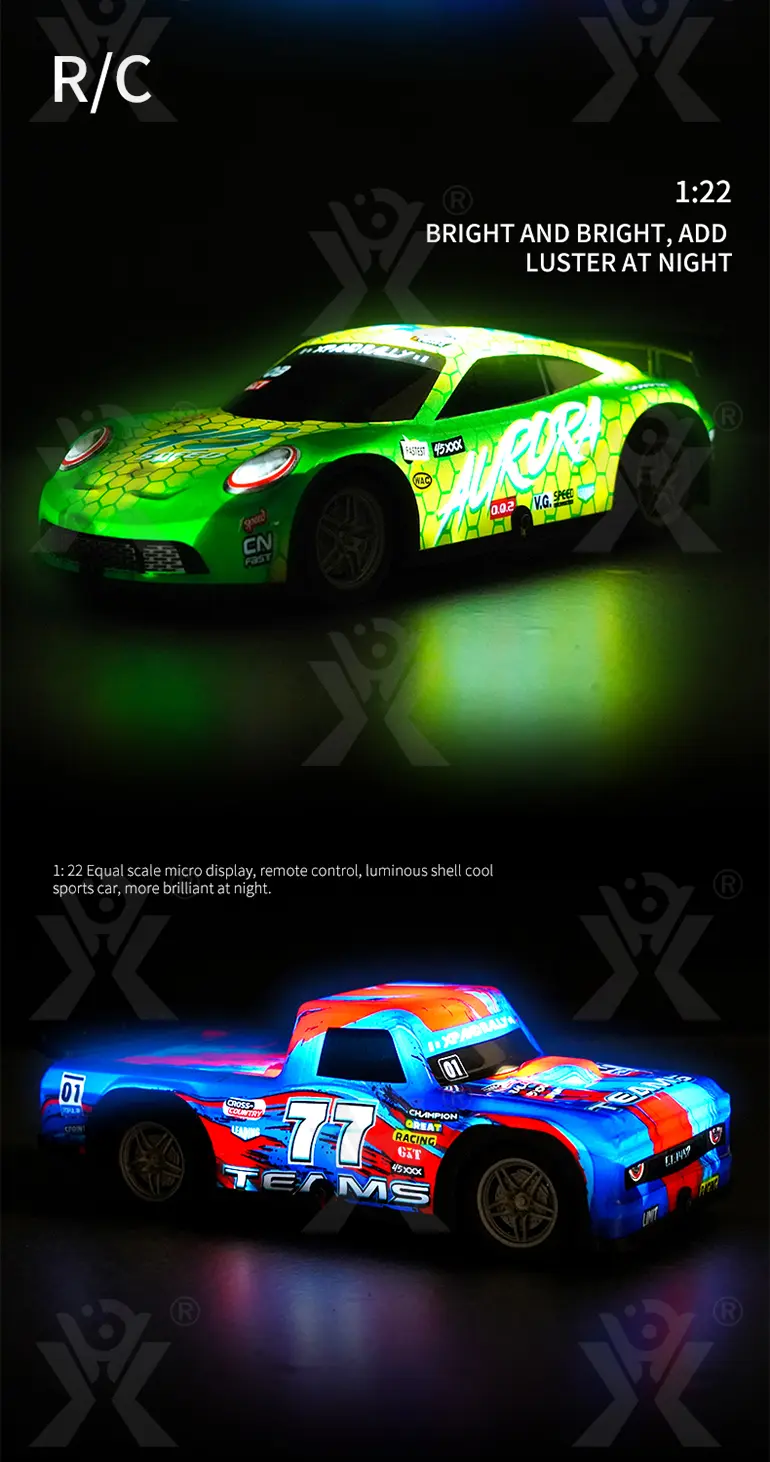 Luminous RC Car Toy, Racing RC Car (TB-4003093) — illustrated product details, panel 4