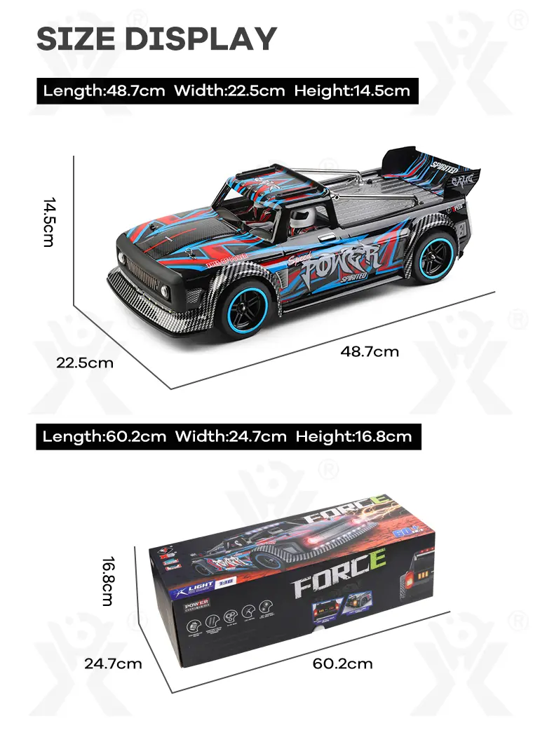 3650 Brushless RC Sports Car Toy, 4WD, 60KM/H (TB-2921162) — illustrated product details, panel 13