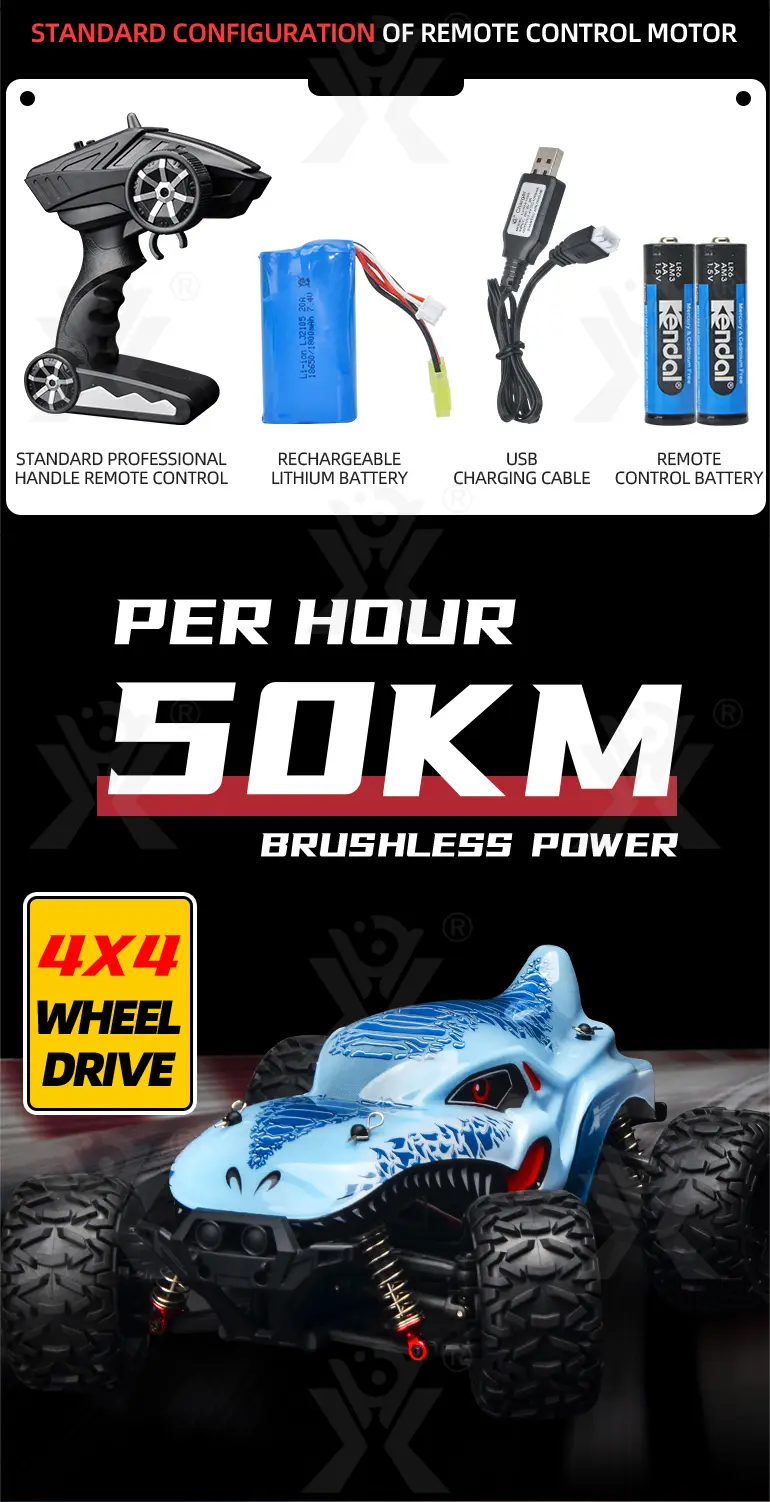 4WD Brushless RC Car Toy (TB-2211825) — illustrated product details, panel 3