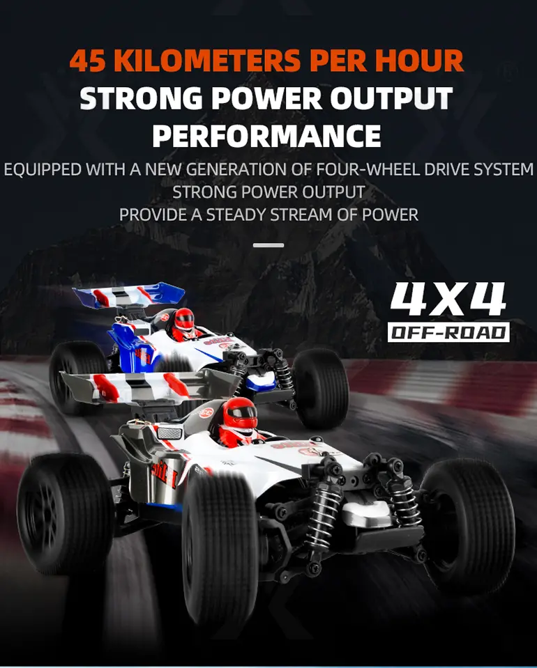 Off-Road Racing Car Toy With Servo Steering, 1:18 Scale, 4WD (TB-2211830) — illustrated product details, panel 4