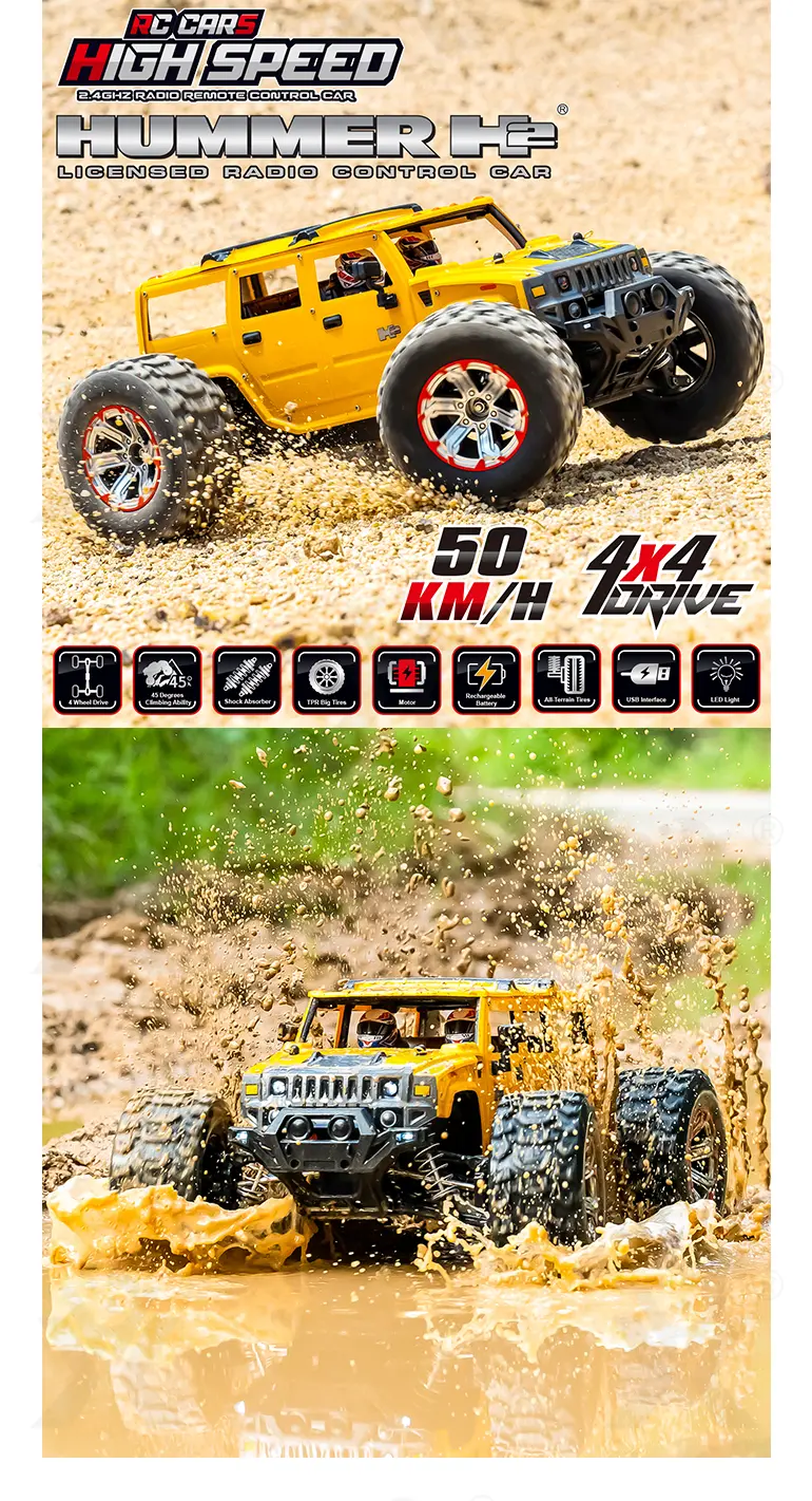 1:10 Scale RC Monster Truck (TB-4024313) — illustrated product details, panel 8