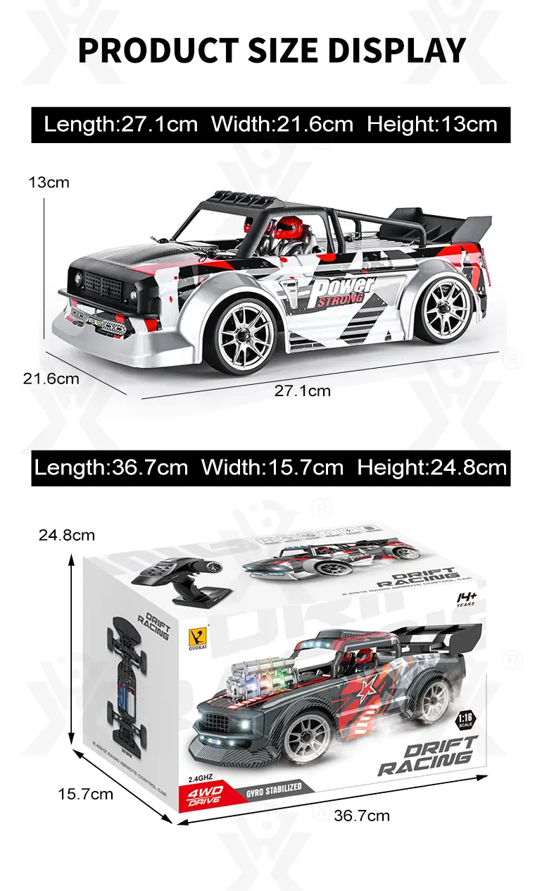 1:16 Scale RC Drift Car With Gyro Stabilized (TB-4024314) — illustrated product details, panel 11