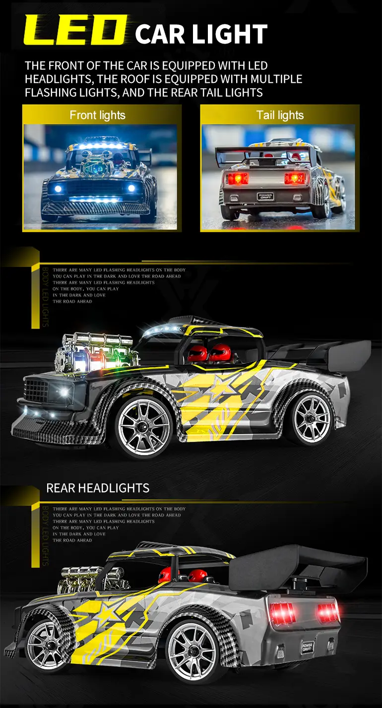 1:16 Scale RC Drift Car With Gyro Stabilized (TB-4024314) — illustrated product details, panel 2