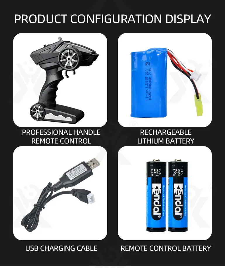 1:18 Scale RC Monster Truck Toys (TB-2211831) — illustrated product details, panel 13