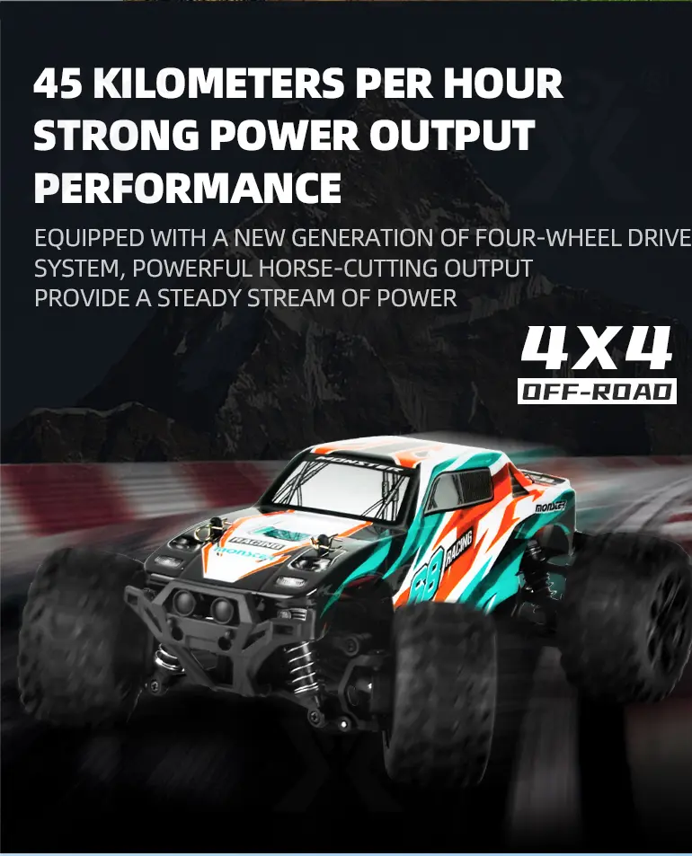 1:18 Scale RC Monster Truck Toys (TB-2211831) — illustrated product details, panel 4