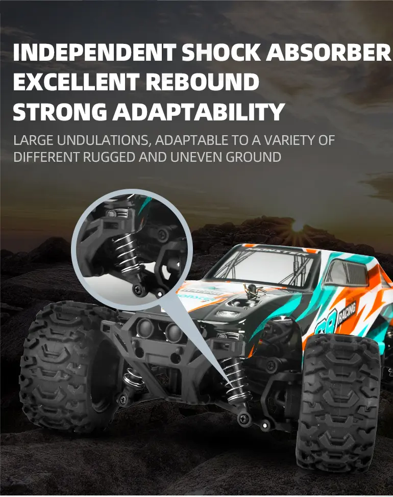 1:18 Scale RC Monster Truck Toys (TB-2211831) — illustrated product details, panel 8