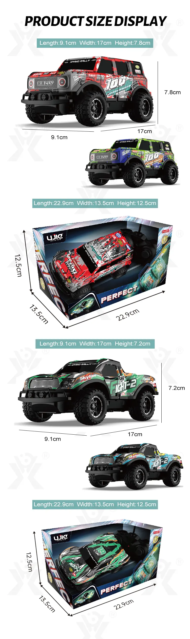 RC Off-Road SUV Racing Car Toy (TB-3976037) — illustrated product details, panel 8