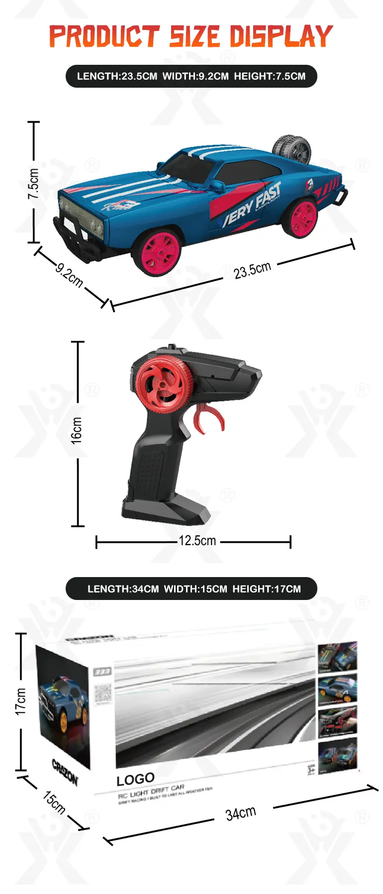 1: 16 RC Drift Car Toy (TB-4286746) — illustrated product details, panel 7