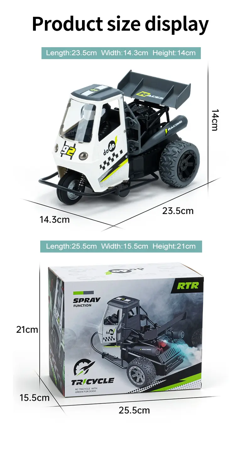 1:16 3-Wheel RC Cars (TB-4119775) — illustrated product details, panel 9