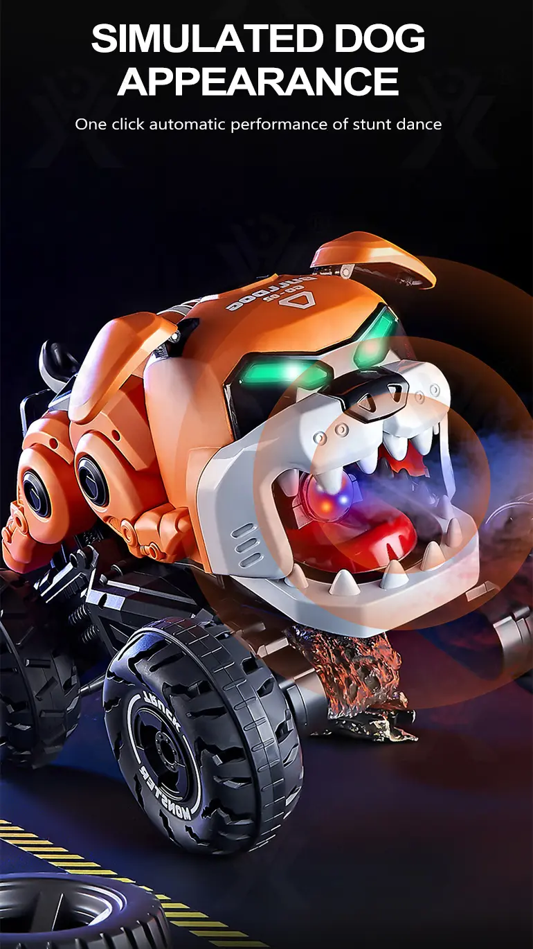 RC Stunt Car Toy With Fierce Dog Shape (TB-4215624) — illustrated product details, panel 6